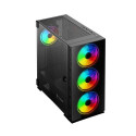 Savio PC Case Prime X1 ARGB Glass Black Midi Tower