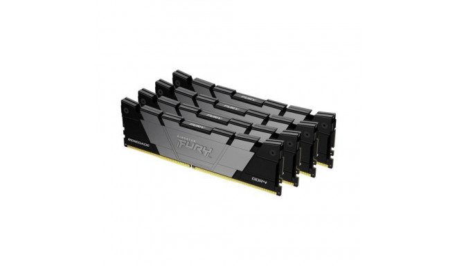 Kingston Technology FURY 128GB 3600MT/s DDR4 CL18 DIMM (Kit of 4) Renegade Black