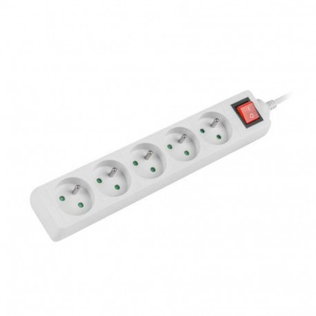 Lanberg PS1-05E-0150-W power extension 1.5 m 5 AC outlet(s) Indoor White