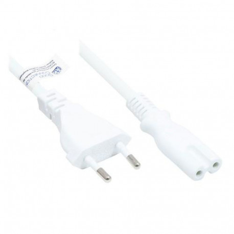Alcasa P0370-W100 power cable White 10 m Power plug type C C7 coupler