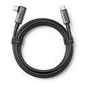 Kabelis USB C - USB C kampinis kištukas USB3.2 Gen1 60W PD3.0 5m juodas US551 UGREEN