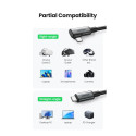 Kabelis USB C - USB C kampinis kištukas USB3.2 Gen1 60W PD3.0 5m juodas US551 UGREEN