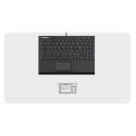 KeySonic KSK-3211ELU (DE) keyboard USB QWERTZ German Black