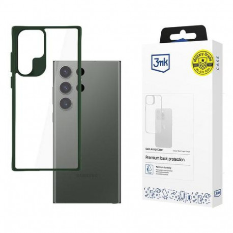 3MK Satin Armor Case+ mobile phone case 17.3 cm (6.8") Cover Green, Transparent
