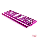 Numbrialus plastik metallik roosa