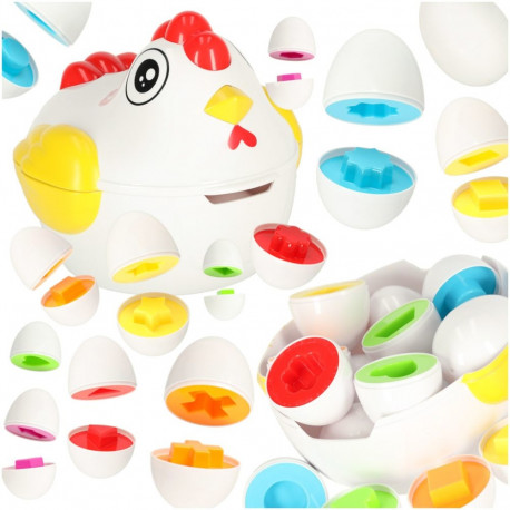 Hariduslike puzzle sorter sobitada kujundeid munad 10 tk kana
