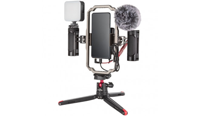SmallRig 3384 Professionele Telefoon Video Rig Kit voor Vlogging + Live Streaming
