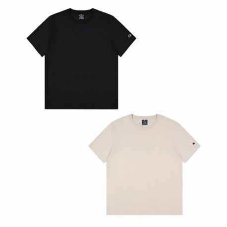Lühikeste varrukatega T-särk, meeste Champion Must 2 Ühikut - XL