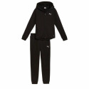 Children’s Tracksuit Puma Hooded Sweat Suit Flecce Cl Black - 11-12 Years