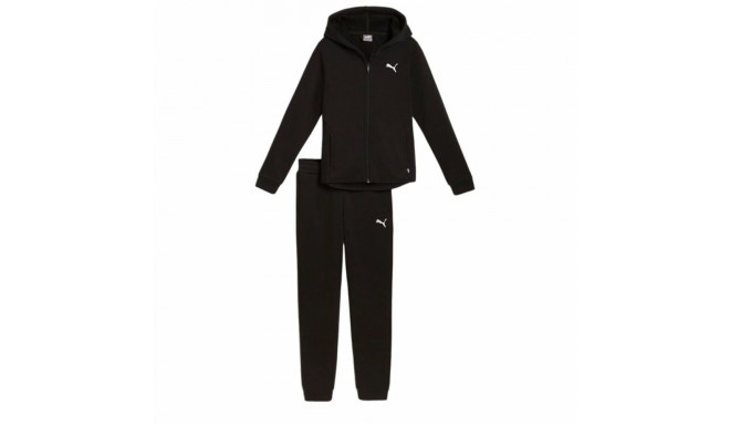 Children’s Tracksuit Puma Hooded Sweat Suit Flecce Cl Black - 11-12 Years