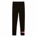 Sports Leggings for Children Puma Essentials Logo G Black - 7-8 Years