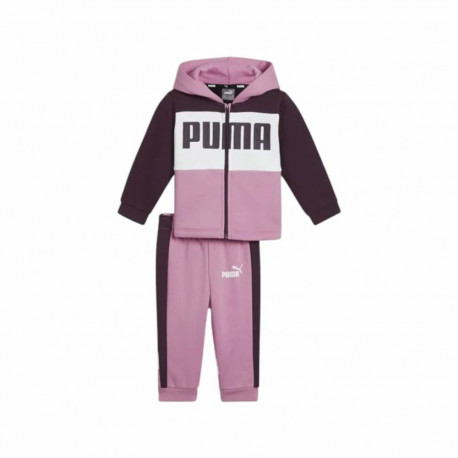 Children’s Tracksuit Puma Minicats Colorblock Purple - 6-9 Months
