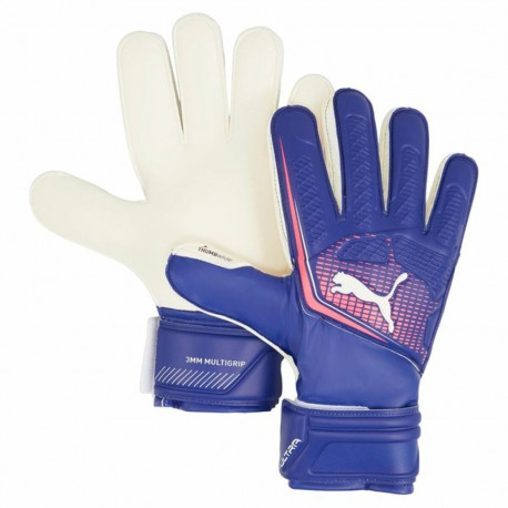 Goalkeeper Gloves Puma Ultra Match Protect Rc Blue Multicolour Adults - 10
