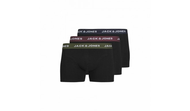 Men's Boxer Shorts Jack & Jones Jacaron Solid Trunks Black - L
