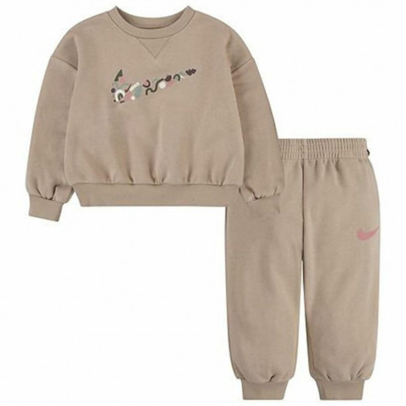 Children's Sports Outfit Nike Nsw Primary Play Brown 2 Pieces - 18 Months