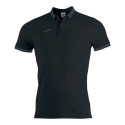 Children’s Short Sleeve Polo Shirt Joma Sport Bali II Black - 12-14 Years