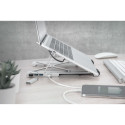 "Notebook-Ständer mit integriertem USB-C™ Hub 5-Port PD Ladefunktion DIGITUS Silber"