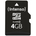 "CARD 4GB Intenso MicroHC 21MB/s +Adapter"