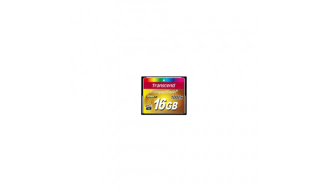 "CARD CompactFlash Card 16GB Transcend TS16GCF1000. MLC"