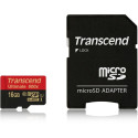 "CARD microSD Card 16GB Transcend SDHC UHS1 600x w/Adap."