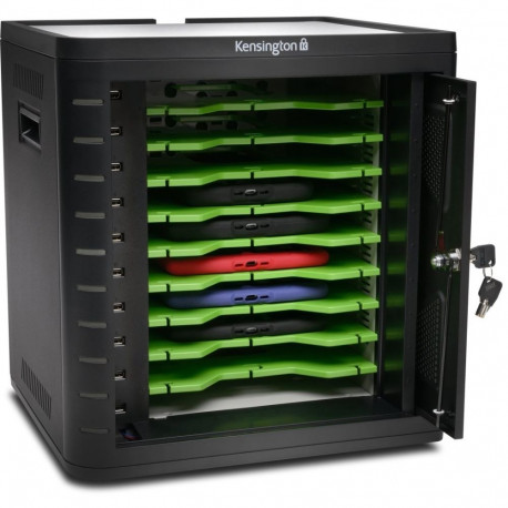 "Kensington Lade-und Synchronisierungs-Kabinett für 10Tablets"