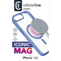 "Cellularline Iconic MAG MagSafe Case fr Apple iPhone 16e Blue"