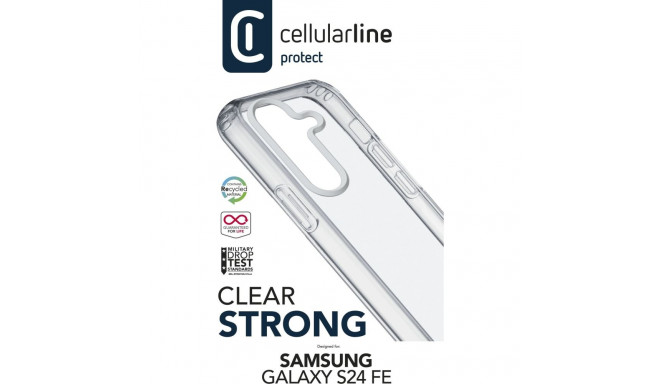 "Cellularline Clear Strong Case fr Samsung S24 FE"