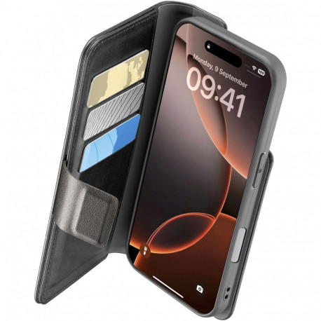 "Cellularline Book Agenda 2 Case iPhone 16 Pro Max Black"