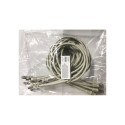 "Equip Patchkabel Cat6A 10x/set S/FTP 2xRJ45 1.00m gr Plat."
