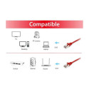 "Equip Patchkabel Cat6A S/FTP 2xRJ45 0.25m rot LSZH Polybeutel"