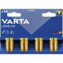 "Batterie AAA (LR03) 1.5V *Varta* Longlife - 8-Pack"