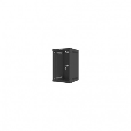 Lanberg 10" seinapealne 9U/280x310 (kokkupandav) klaasuksega rack-kapp WF10-2309-10B must
