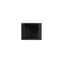 Lanberg 19" seinapealne 9U/600x450 (tasapinnaline komplekt) V2, must rack-kapp | Lanberg