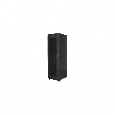 Lanberg 19" põrandal seisev 42U/600x800 (komplektis) võrguksega rack-kapp, LCD, FF01-6842-23BL, must