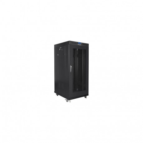 Lanberg 19" vabaltseisev 22U/800x800 (kokkupandav) klaasuksega rack-kapp, LCD FF01-8822-23BL must