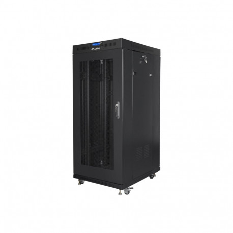 Lanberg 19" põrandal seisev 27U/600x800 (kokkupandav) võrguksega rack-kapp, LCD FF01-6827-23BL must