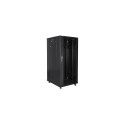 Lanberg Rack cabinet 19" free-standing 27U/600x800 (flat pack), black | Lanberg