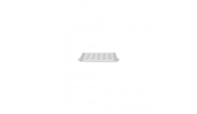 Lanberg 19" fikseeritud riiul 1U/483x315mm, maksimaalne kandevõime kuni 25kg | AK-1008-S | hall