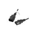Lanberg | IEC 320 C13 to C14 Cable | CA-C13E-10CC-0018-BK