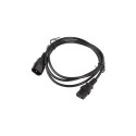 Lanberg IEC 320 C13–C14 kaabel CA-C13E-10CC-0018-BK