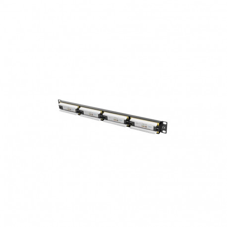 Lanberg | Patch Panel 24 port 1U 19" CAT.6 UTP | PPU6-1024-B | Black