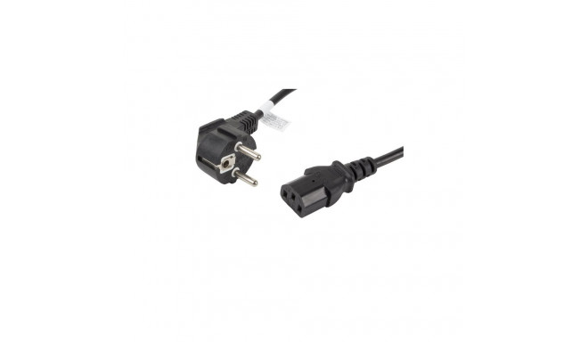 Lanberg | CEE 7/7 to IEC 320 C13 Power Cord | CA-C13C-11CC-0018-BK