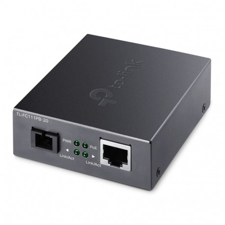 TP-Link FC111PB-20 10/100Mbps WDM 1-Port PoE Fiber Optic Converter