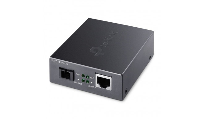 TP-Link FC111PB-20 10/100Mbps WDM 1-Port PoE Fiber Optic Converter