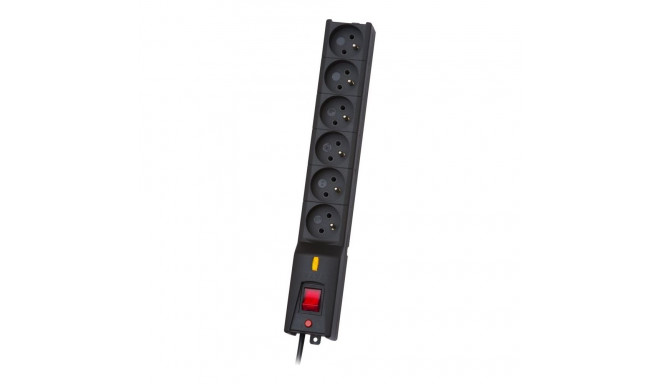 Lestar LX 610 surge protector power strip 6 sockets 5 m black