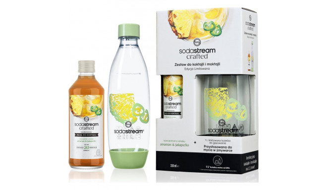 Sodastream Crafted Kit Pineapple & Jalapeño 330ml & Fuse 1L Bottle