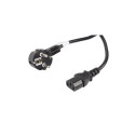 Lanberg CEE 7/7 - IEC 320 C13 toitekaabel, 10m, must