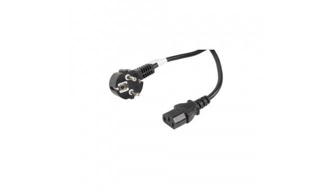Lanberg CEE 7/7 - IEC 320 C13 toitekaabel, 10 m, must (CA-C13C-11CC-0100-BK)