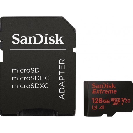 SanDisk карта памяти microSDXC 128GB Extreme V30 A1
