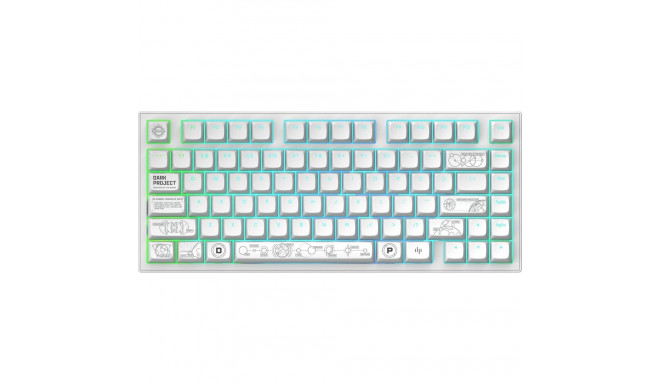 Dark Project ALU81A Terra Nova G3Ms Moonstone Klaviatuur (DPKB_NOVA_81_ANSI_WHITE)